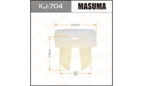 Клипса крепёжная деталей кузова Masuma, для Mitsubishi, Nissan, арт. KJ-704