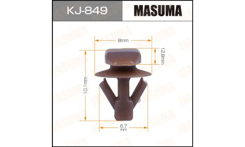 Клипса крепёжная уплотнителей дверей/капота Masuma, для Mitsubishi, арт. KJ-849