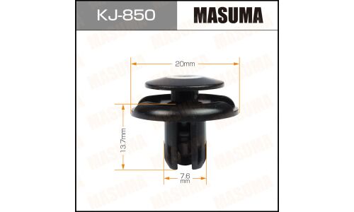 Клипса крепёжная подкрылок Masuma, для Honda, Mitsubishi, арт. KJ-850