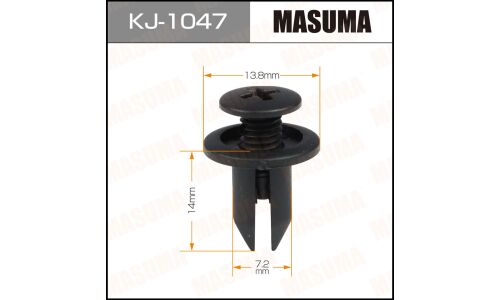 Клипса крепёжная обшивки вентиляции Masuma, для Mazda, арт. KJ-1047