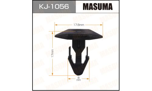 Клипса крепёжная уплотнителей дефлектора воздухозаборника Masuma, для Honda, арт. KJ-1056