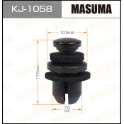 Клипса крепёжная защиты днища Masuma, для Honda, арт. KJ-1058