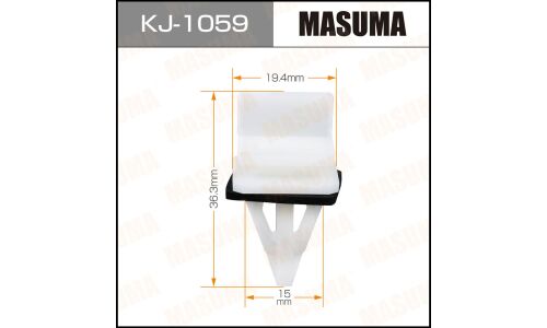 Клипса крепёжная порогов Masuma, для Honda, арт. KJ-1059