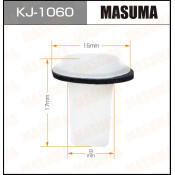 Клипса крепежная Masuma KJ-1060 (OEM 90664-SB3-003)