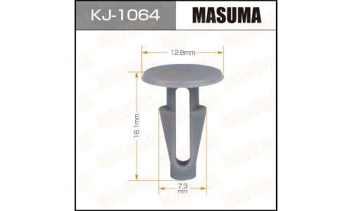 Клипса крепёжная уплотнителей дверей Masuma, для Honda, арт. KJ-1064