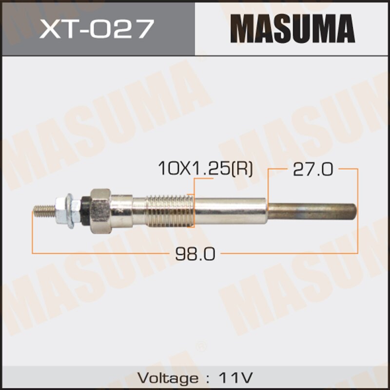 

Свеча накаливания "Masuma" PT-152 /1HZ, 1HDT (1/10/100