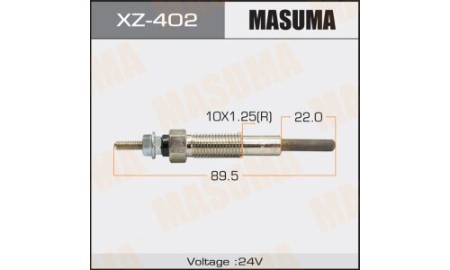 Свеча накаливания "Masuma" PZ-32 /HA (1/10/100)
