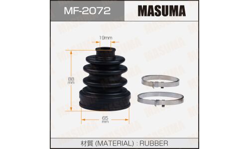 Пыльник привода Masuma, резина, арт. MF-2072