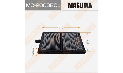 Фильтр салонный Masuma AC-1880B угольный, арт. MC-2003BCL