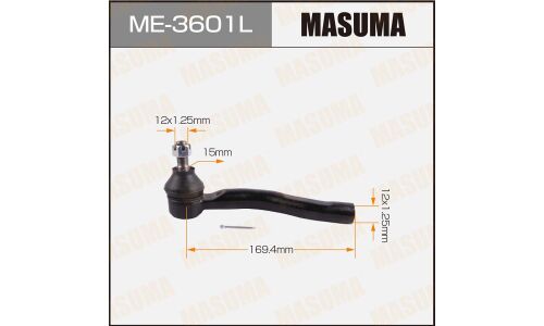 Наконечник рулевой тяги Masuma, левый, арт. ME-3601L