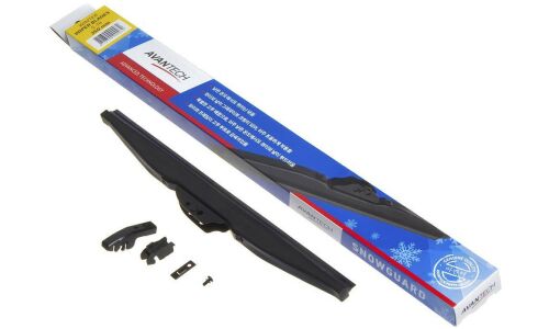 Щетка стеклоочистителя Avantech Snowguard 350мм (14") каркасная зимняя, с графитовым напылением, крепления J-Hook, Bayonet, 1 шт, арт. S-14
