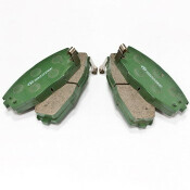 Колодки тормозные дисковые Nisshinbo, комплект на ось (4 шт), арт. PF-1141