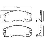 Колодки тормозные дисковые Nisshinbo передние, комплект на ось (4 шт), арт. NP1135 (PF-1184)