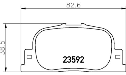 Колодки тормозные дисковые Nisshinbo задние, комплект на ось (4 шт), арт. NP1035 (PF-1431)