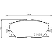 Колодки тормозные дисковые Nisshinbo передние, комплект на ось (4 шт), арт. NP1091 (PF-1508) Колодки тормозные дисковые Nisshinbo передние, комплект на ось (4 шт), арт. NP1091 (PF-1508)