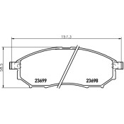Колодки тормозные дисковые Nisshinbo передние, комплект на ось (4 шт), арт. NP2006 (PF-2444) Колодки тормозные дисковые Nisshinbo передние, комплект на ось (4 шт), арт. NP2006 (PF-2444)