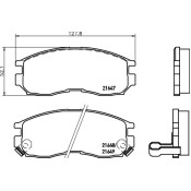 Колодки тормозные дисковые Nisshinbo передние, комплект на ось (4 шт), арт. NP3017 (PF-3271) Колодки тормозные дисковые Nisshinbo передние, комплект на ось (4 шт), арт. NP3017 (PF-3271)