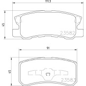Колодки тормозные дисковые Nisshinbo задние, комплект на ось (4 шт), арт. NP3004 (PF-3450) Колодки тормозные дисковые Nisshinbo задние, комплект на ось (4 шт), арт. NP3004 (PF-3450)
