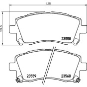 Колодки тормозные дисковые Nisshinbo передние, комплект на ось (4 шт), арт. NP7000 (PF-7390) Колодки тормозные дисковые Nisshinbo передние, комплект на ось (4 шт), арт. NP7000 (PF-7390)