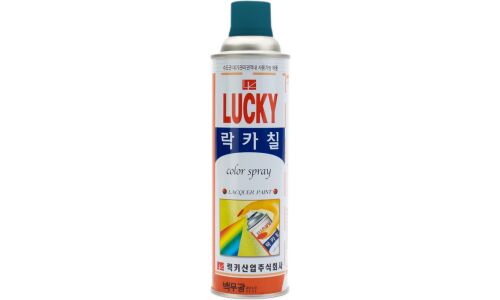 Краска аэрозольная Lucky, многоцелевая нитроэмаль, синяя, цветовой код RAL 5001, баллон 530мл, арт. LC-301