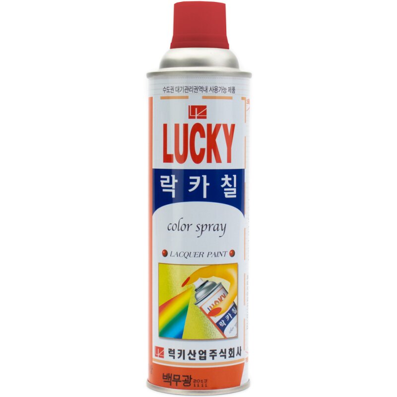 

Краска аэрозольная Lucky красная, 530мл, Красный