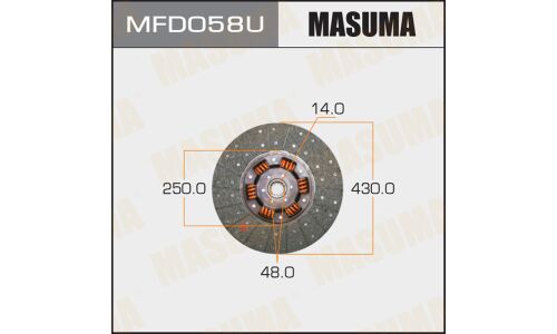 Диск сцепления  "Masuma"  430*250*14*48.0  (1/5)