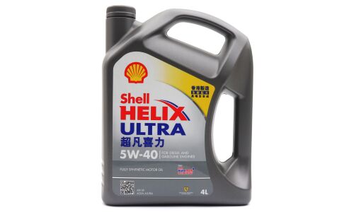 Масло моторное Shell Helix Ultra 5w40, синтетическое, API SP, ACEA A3/B3/B4, универсальное, 4л, арт. 550055905