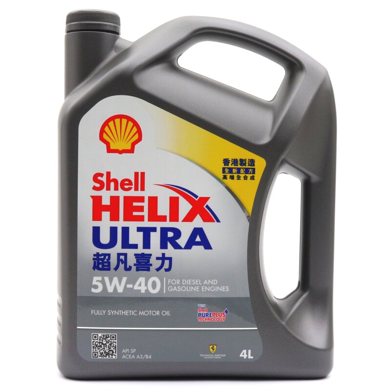 

Масло моторное Shell Ultra 5w40 синтетическое, SN/SN PLUS/CF, ACEA A3/B3/B4, универсальное, 4л, арт. 2753/1032