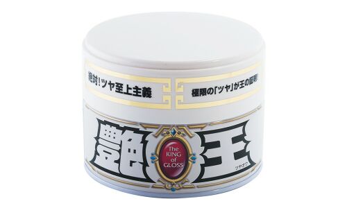Полироль кузова Soft 99 The King Of Gloss, для светлых автомобилей, защитный, водоотталкивающий, банка 300г, (+губка), арт. 00171