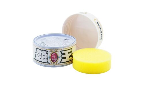 Полироль кузова Soft 99 The King Of Gloss, для светлых автомобилей, защитный, водоотталкивающий, банка 300г, (+губка), арт. 00171