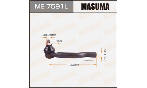 Наконечник рулевой тяги Masuma, левый, арт. ME-7591L