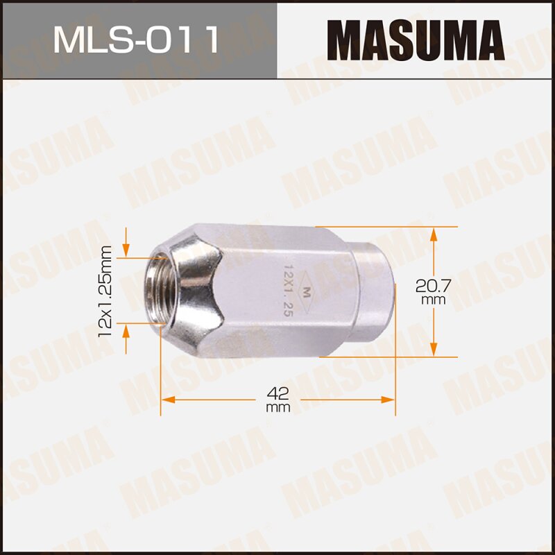 

Гайка Masuma, 12х1.25, арт. mls-011