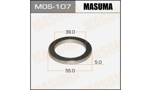 Кольцо уплотнительное выхлопной трубы Masuma, 39x55мм, комплект 2шт, арт. MOS-107