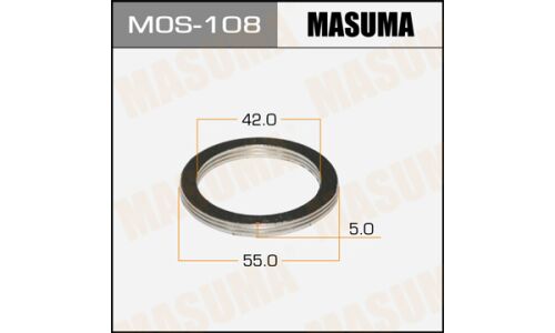 Кольцо уплотнительное выхлопной трубы Masuma, 42x55мм, комплект 2шт, арт. MOS-108