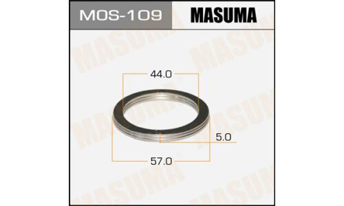 Кольцо уплотнительное выхлопной трубы Masuma, 44x57мм, комплект 2шт, арт. MOS-109