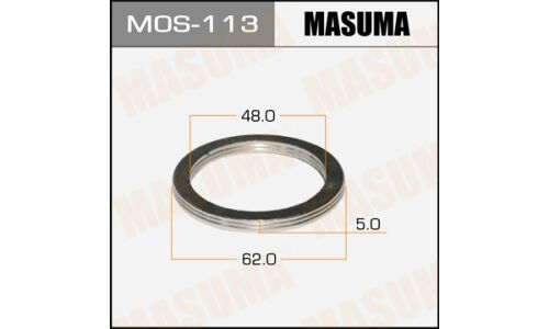 Кольцо уплотнительное выхлопной трубы Masuma, 48x62мм, комплект 2шт, арт. MOS-113