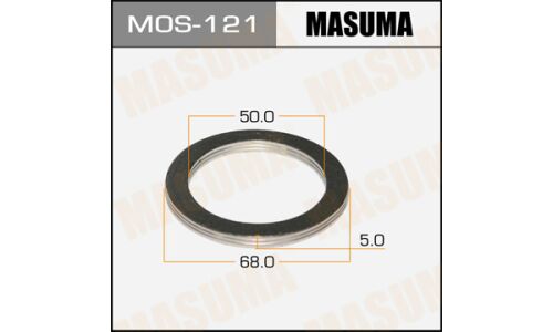 Кольцо уплотнительное выхлопной трубы Masuma, 50x68мм, комплект 2шт, арт. MOS-121