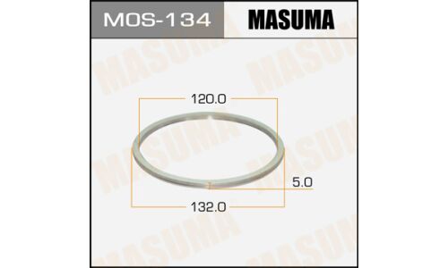 Кольцо уплотнительное выхлопной трубы Masuma, 120x132мм, комплект 2шт, арт. MOS-134