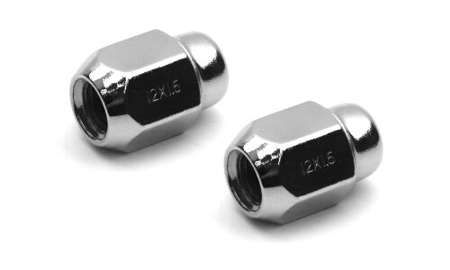 Гайка колесная КНР, для KIA / Hyundai / Daihatsu / Mazda / Mitsubishi / Toyota, M12x1.5(R), длина 32мм, коническая посадка, под ключ 21мм, комплект 2 шт