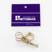 Хомут проволочный Ø13мм, оцинкованная сталь W1, резьба M5x25, диаметр проволоки 1.6мм, комплект 2 шт