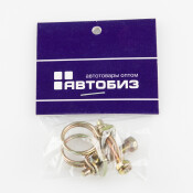 Хомут проволочный Ø19мм, оцинкованная сталь W1, резьба M5x30, диаметр проволоки 1.8мм, комплект 2 шт