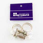 Хомут проволочный Ø23мм, оцинкованная сталь W1, резьба M5x30, диаметр проволоки 1.8мм, комплект 2 шт