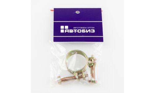 Хомут проволочный Ø26-29мм, оцинкованная сталь W1, комплект 2 шт