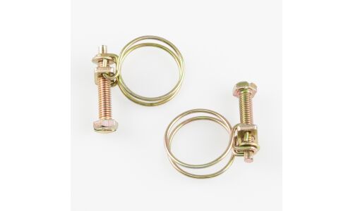 Хомут проволочный Ø26-29мм, оцинкованная сталь W1, комплект 2 шт