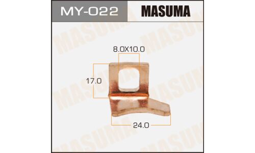 Контакт тяг.реле на стартер Masuma 15х24mm Nissan  Левый, уп.1шт