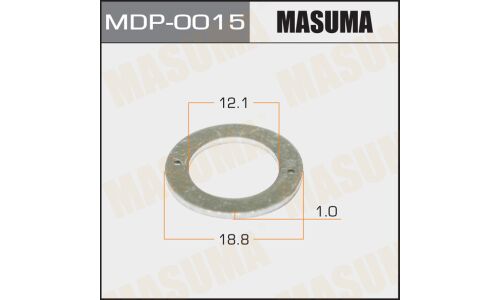 Кольцо уплотнительное топливной форсунки Masuma, 12.1х18.8х1мм, для Toyota, с двигателями  #C / #L / 1HZ / 1KZ / 1PZ / 1N#, 5 шт, арт. MDP-0015