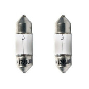 Лампа Narva Standard Festoon (SV8.5, T10x28), 12В, 10Вт, комплект 2 шт, арт. 17315