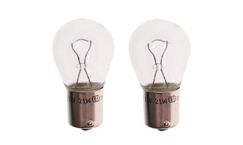 Лампа Narva Standard P21W (BA15s, S25), 12В, 21Вт, комплект 2 шт, арт. 17635