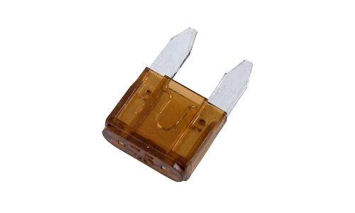 Предохранитель автомобильный, флажковый, мини (MINI S1035-1/FN), коричневый, 7.5А, комплект 5 шт