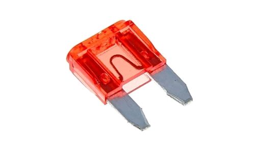 Предохранитель автомобильный, флажковый, мини (MINI S1035-1/FN), красный, 10А, комплект 5 шт